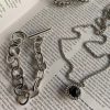 Fashion Jewelry New Niche Round Retro Circle Bracelet Necklace