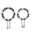 Black Agate Map Stone Men's And Women's Bracelet Niche High Sense