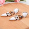 Water drop stud earrings