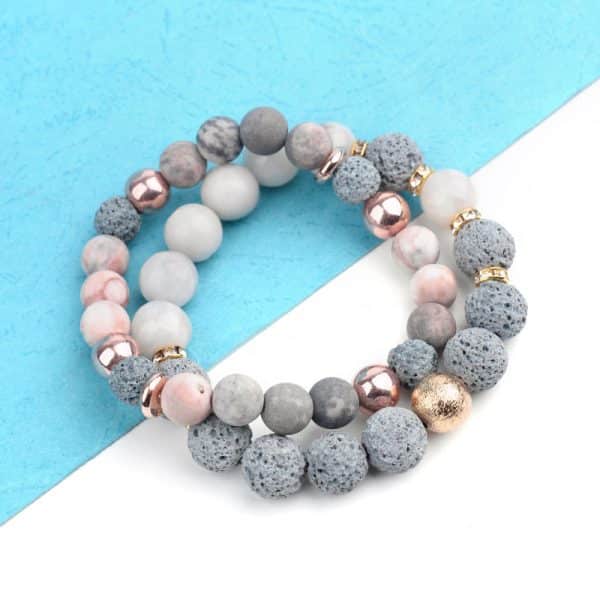 Lava Stone Braided Bracelet