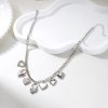 Multiple Sacred Heart Pendant Necklace