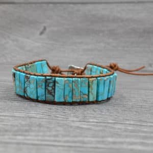 Natural stone beaded bracelet