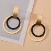 Golden circle vintage earrings