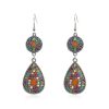 Colorful drop earrings