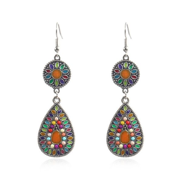 Colorful drop earrings