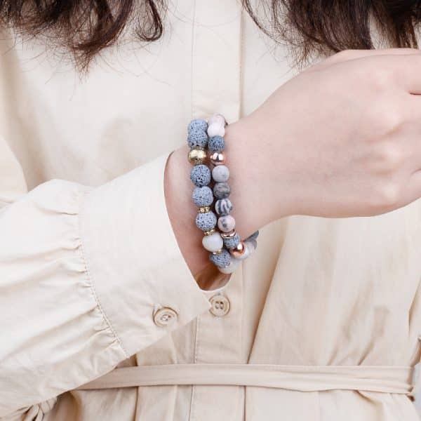 Lava Stone Braided Bracelet