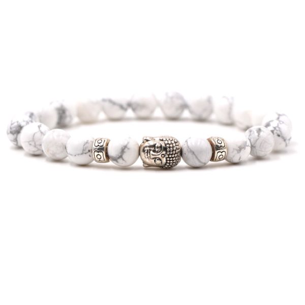 Fashion Personality Tigereye Buddha Head Stretch Bracelet