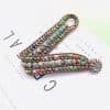Hand-woven stone bracelet