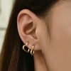 Heart-shaped Earrings Temperament And Circle Earrings Earrings