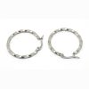 European And American Fashion Stainless Steel Twist Twisted Wire Big Circle Earrings