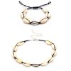 Hawaiian New Hot Sale Sea Shell Choker Necklace Set Jewelry Bohemian Beach Tassel Necklace Bracelets For Women Collar Chocker