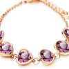 Peach Heart Jewelry Set