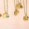 December Birthday Stone Pendant High Color Retention Necklace