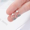 New Style Circle Star Tassel Earrings Female Zircon