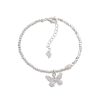 S925 Sterling Silver Butterfly Pearl Small Pieces Of Silver Bracelet For Women