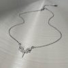 Fate Of Heart Wings Diamond-studded Necklace Men And Women Cold Wind