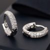 European And American Popular Micro-set Zircon Fan Earrings