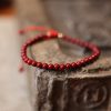 Natural Raw Ore Cinnabar Bracelet