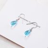 Crystal drop drop earrings