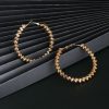 Exaggerated fashion simple punk big circle earrings