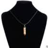 Hexagon natural stone necklace