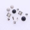 Foreign Trade Fashion Simple 6 Pairs Set Earrings Sizzling Explosion Models Diamond Leaf Gem Earrings