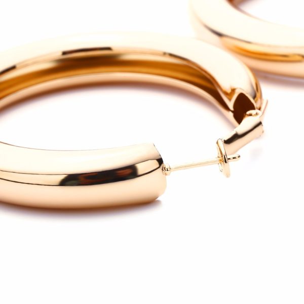 Exaggerated Simple Big Round Circle Hoop Earrings