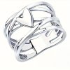 Heart French Simplicity Hollow Line Ring