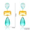 Female water drop tourmaline earrings