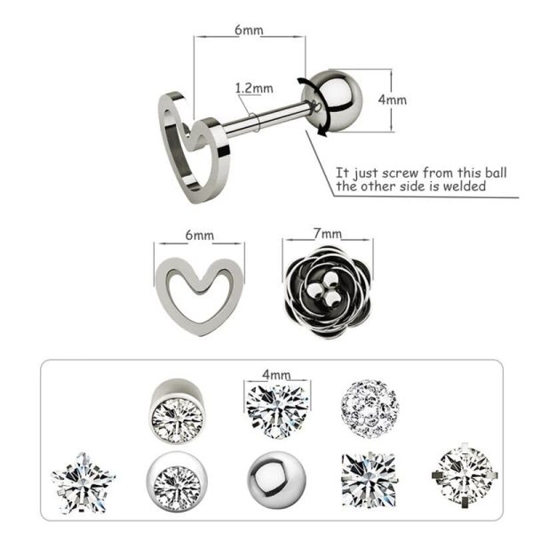 Exquisite zircon earring set