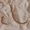 Natural Freshwater Pearl Chain Necklace For Women