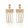 Irregular rectangular drop earrings