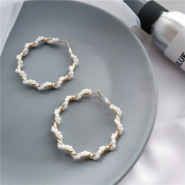 Exaggerated Spiral Large Circle Earrings