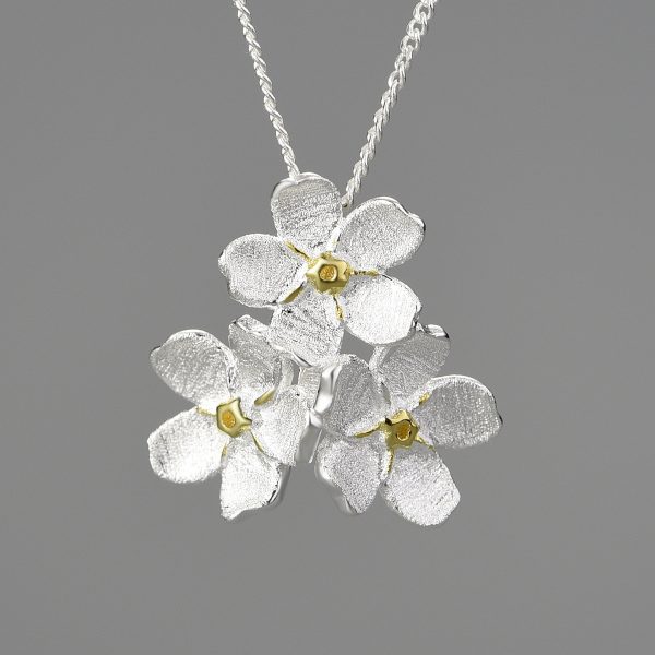 136f76e8-5107-46a3-be68-06eb1f07fca8.jpg Myosotis Sylvatica Sterling Silver Pastoral Style Hand-designed Decorations