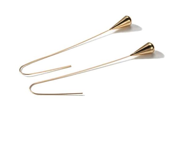 All-match drop shape earrings