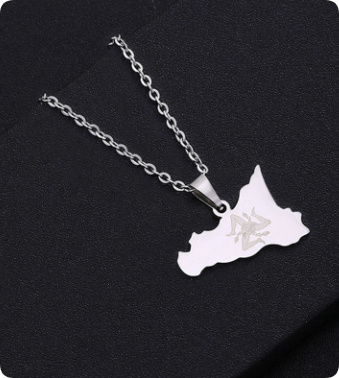 Women's Geometric Necklace Stainless Steel Pendant