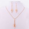 Earrings necklace jewelry set