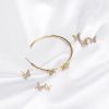 New butterfly earring set combination