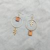 Leaves Wood Earing