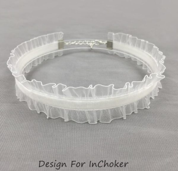 Velvet Ruffled Clavicle Chain Necklace