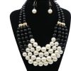 Multi Simulated Pearl Bohemian Jewelry Set