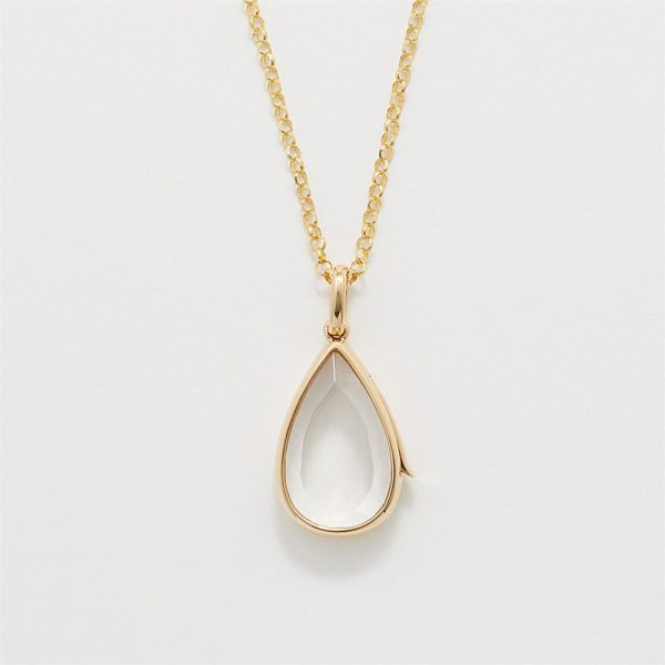 Ocean Heart Can Open Necklace Water Drop Pendant Niche Cute Small Item