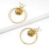 Retro Exaggerated Lion Head Big Circle Earrings