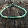 Natural Stone 42 Spacer Glitter Stone Crystal Adjustable Bracelet