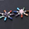 Natural crystal semi-precious stone seven chakra jewelry