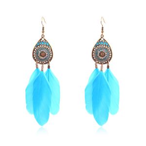 Drop-shaped long pendant