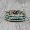 Natural stone multilayer bracelet