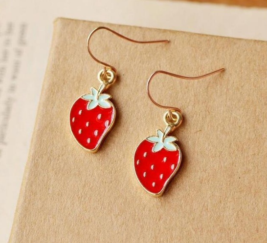 Multi Fruits Drop Earrings