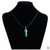 Hexagon natural stone necklace