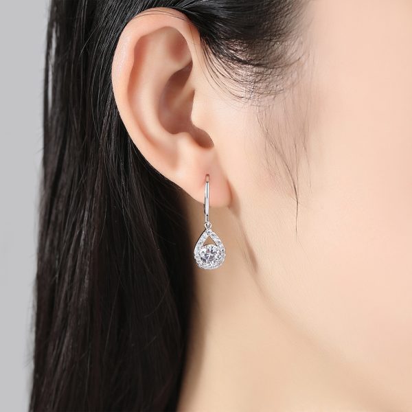 Water Drop Zircon Set Necklace Angel Tears Micro Inlaid Jewelry Set